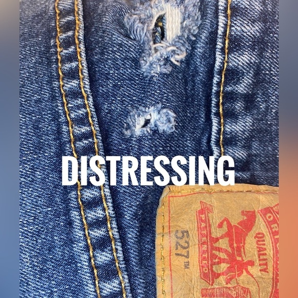 Levi’s Vintage 527 Vintage Med Wash Denim Jeans 33 x 32 (32 x 31-1/2”) DNM BLU - Picture 5 of 8